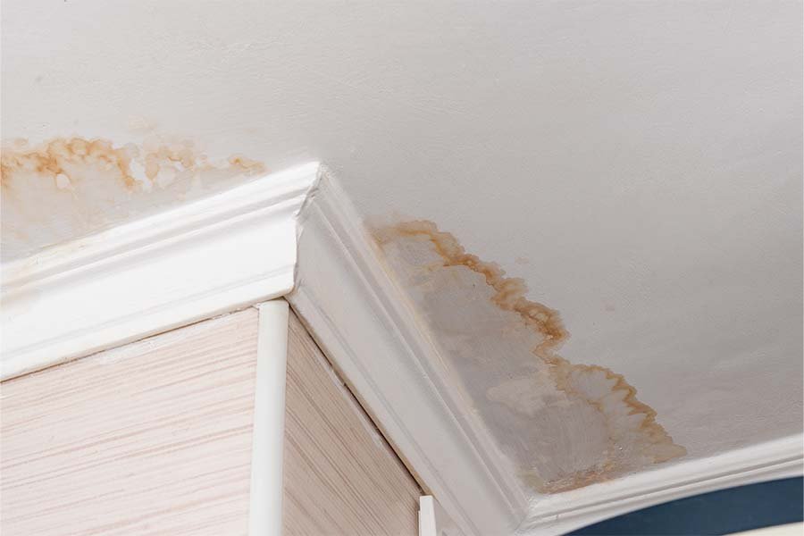 Water Spots on Ceiling | storm damage